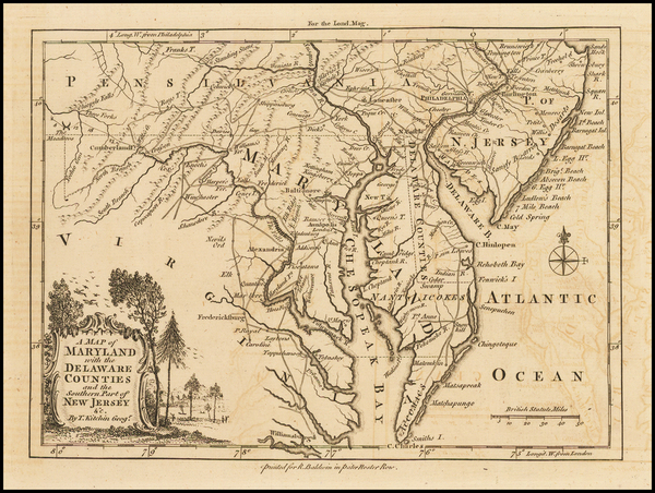 90-Mid-Atlantic and Southeast Map By London Magazine