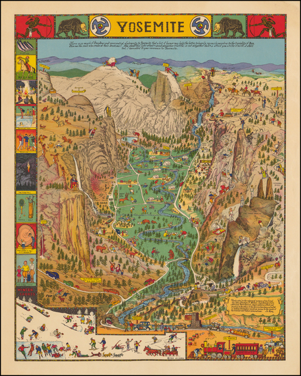 72-Pictorial Maps and California Map By Jo Mora