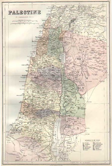 52-Asia and Holy Land Map By Adam & Charles Black