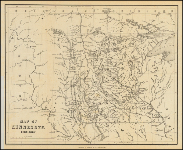 77-Midwest, Minnesota, Plains, North Dakota and South Dakota Map By J. S. Redfield