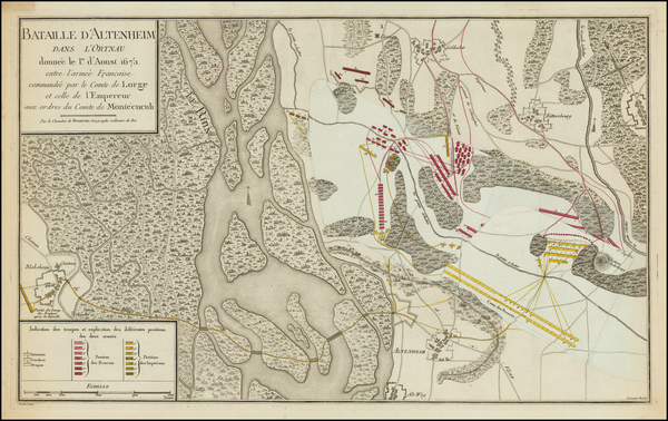 42-Süddeutschland Map By Jean de Beaurain