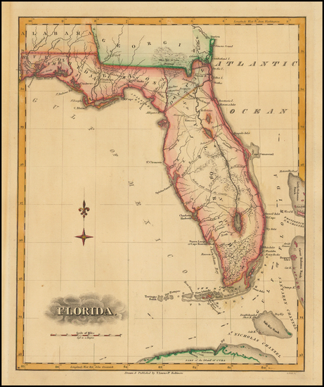 27-Florida Map By Fielding Lucas Jr.