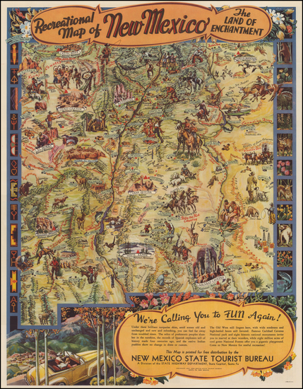 59-Southwest Map By Wilfred Stedman