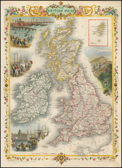 11-British Isles Map By John Tallis