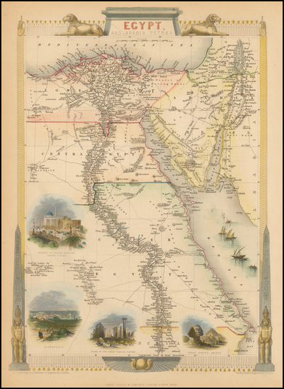 86-Middle East and North Africa Map By John Tallis