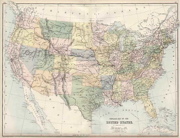 49-United States Map By Adam & Charles Black