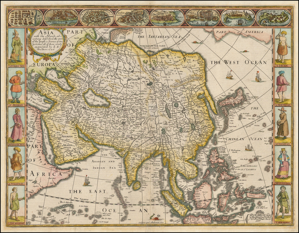 42-Asia and Asia Map By John Speed