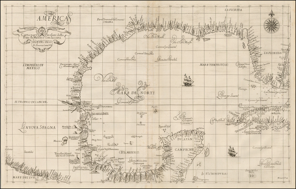 80-Florida, South and Texas Map By Robert Dudley