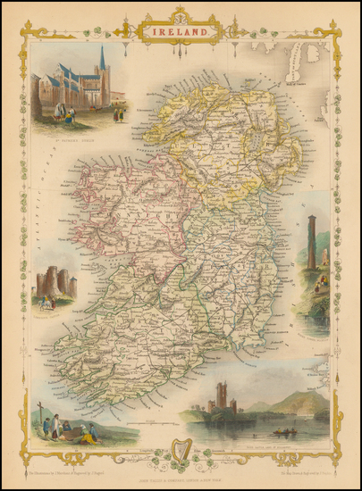 98-Ireland Map By John Tallis