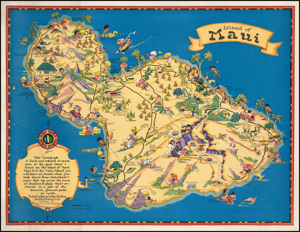 30-Hawaii and Hawaii Map By Ruth Taylor White