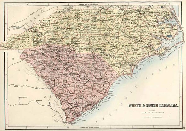 79-Southeast Map By Adam & Charles Black