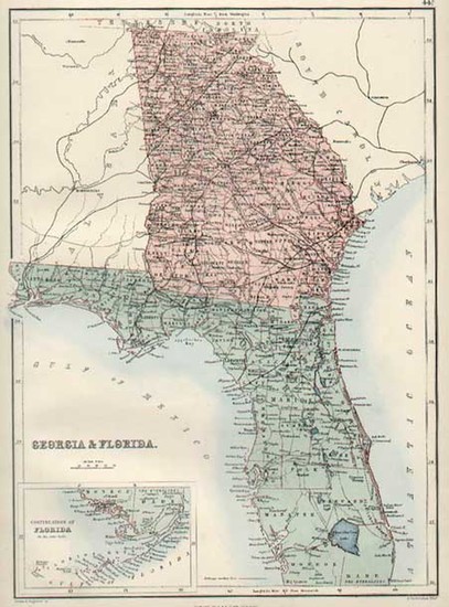 83-Southeast Map By Adam & Charles Black