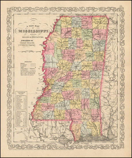 5-South and Mississippi Map By Charles Desilver