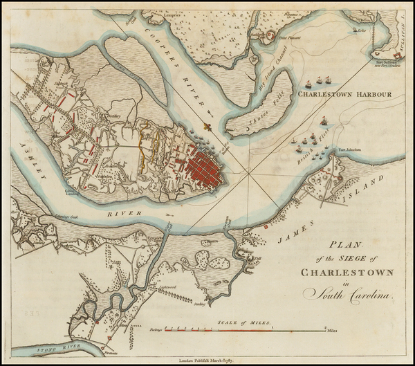 34-Southeast and South Carolina Map By Banastre Tarleton