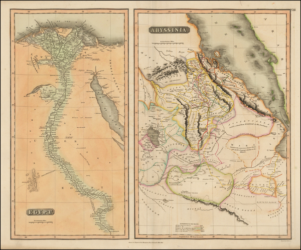 83-Egypt, North Africa and East Africa Map By John Thomson