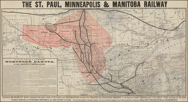 64-Midwest, Plains and Canada Map By Rand McNally & Company