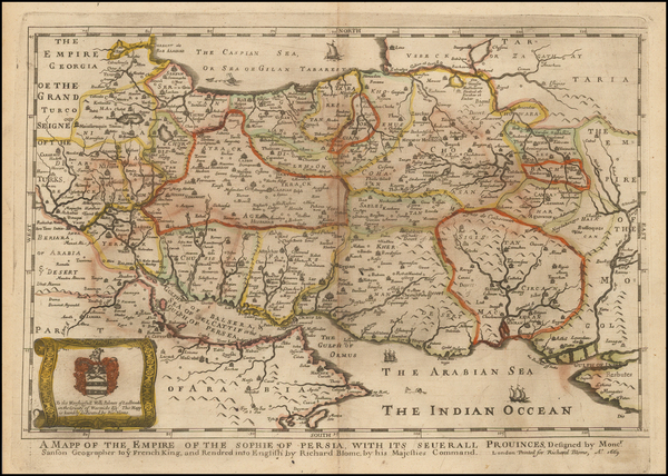 42-Central Asia & Caucasus and Middle East Map By Richard Blome