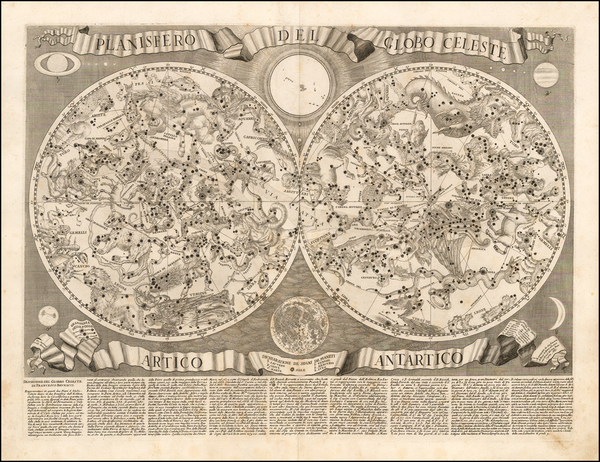 14-Celestial Maps Map By Francesco Brunacci / Giacomo Giovanni Rossi