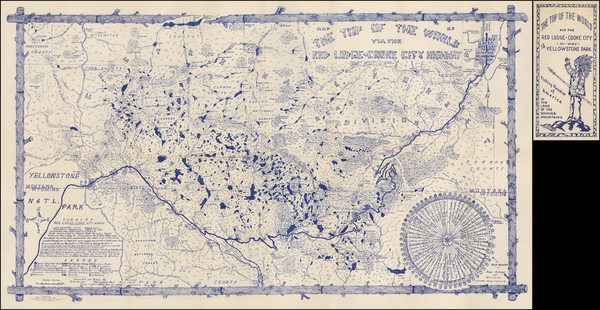 50-Plains, Rocky Mountains and Montana Map By Dominick Michael Marino