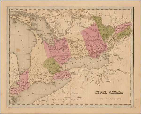 12-Midwest and Canada Map By Thomas Gamaliel Bradford