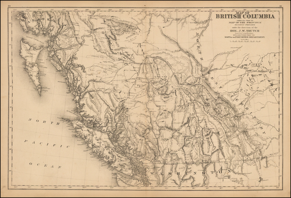 80-Alaska and Canada Map By Joseph William Trutch