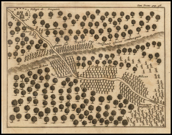 79-Midwest and Canada Map By Baron de Lahontan