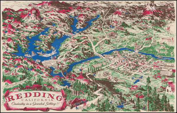 5-Pictorial Maps and Other California Cities Map By Anonymous