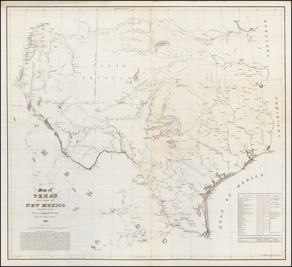 88-Texas, Oklahoma & Indian Territory and New Mexico Map By United States Bureau of Topographi