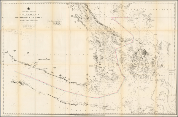 47-Canada Map By U.S. Hydrographical Office / Bureau of Navigation