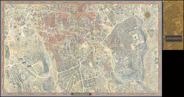 34-Holy Land Map By Hermann Bollmann