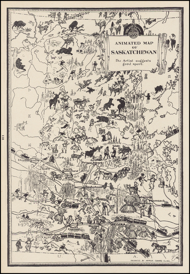 94-Pictorial Maps and Canada Map By Arthur Edward Elias