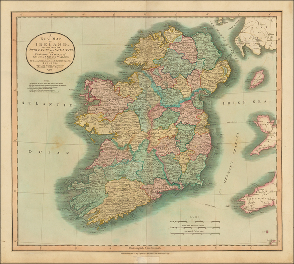 8-Ireland Map By John Cary