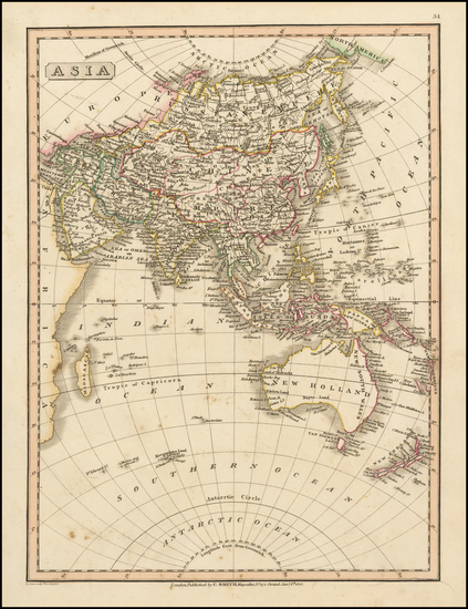 60-Asia, Australia & Oceania, Australia, Oceania and New Zealand Map By Charles Smith