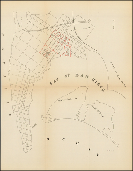 83-San Diego Map By U.S. War Department