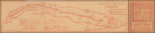 77-Caribbean and Cuba Map By Palacio Valdes