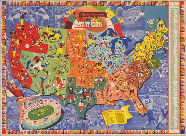 83-United States Map By F. E. Cheeseman