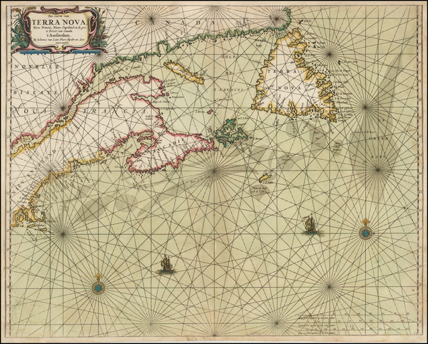 59-New England and Canada Map By Johannes van Loon