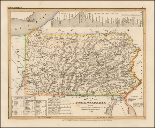 57-Mid-Atlantic and Pennsylvania Map By Joseph Meyer