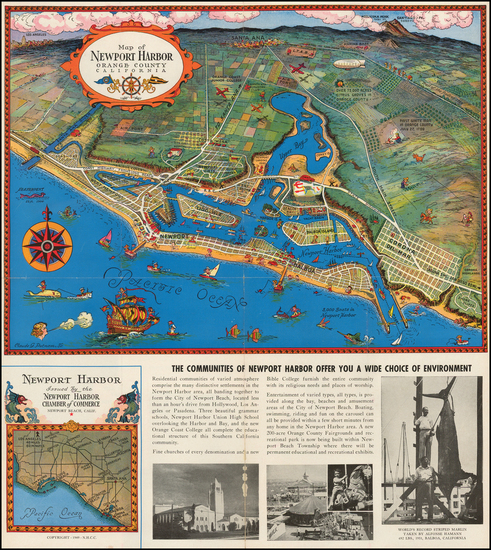 84-California Map By Claude Putnam