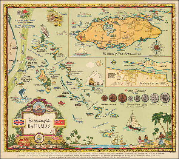 95-Caribbean Map By George Annand