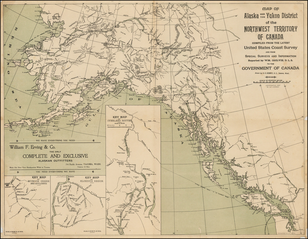 13-Alaska and Canada Map By Balston C. Kenway