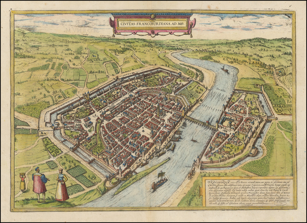 45-Germany Map By Georg Braun  &  Frans Hogenberg