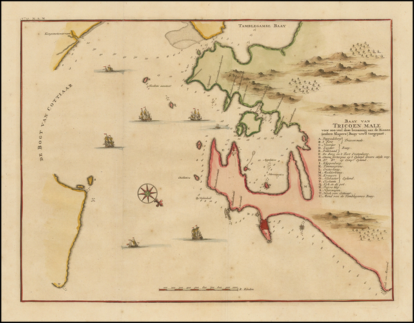 71-Sri Lanka Map By Francois Valentijn