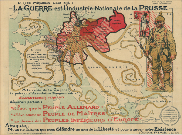 81-Europe, Europe, Comic & Anthropomorphic and Curiosities Map By Maurice Neumont