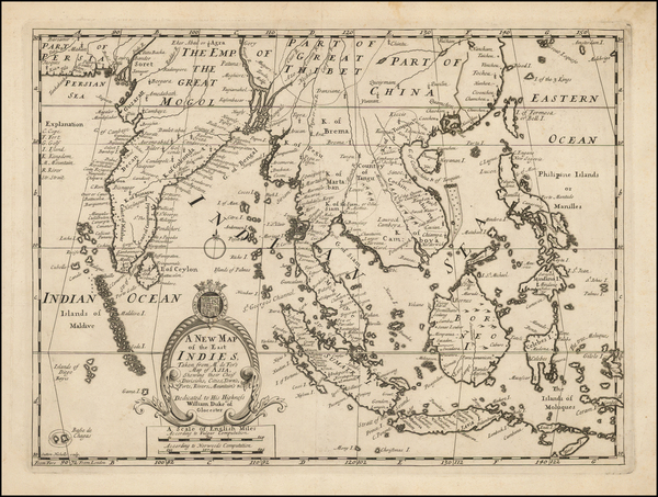 42-China, India, Southeast Asia and Philippines Map By Edward Wells