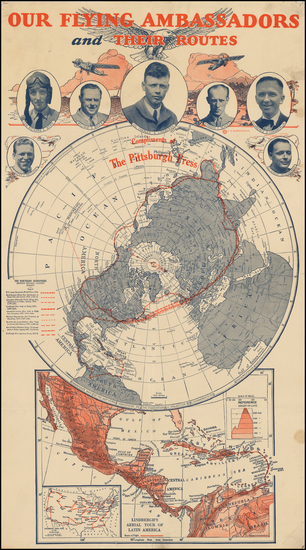 39-World, Northern Hemisphere, United States, Portraits & People and Curiosities Map By Hammon