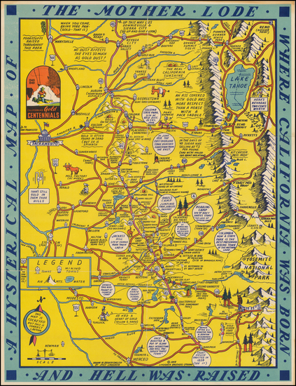 17-California Map By Lindgren Brothers