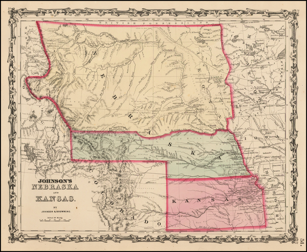 89-Plains, Kansas, Nebraska, North Dakota, South Dakota, Colorado, Montana and Wyoming Map By Alvi