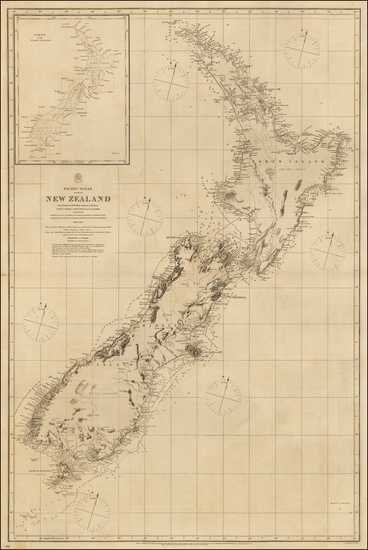 24-New Zealand Map By British Admiralty