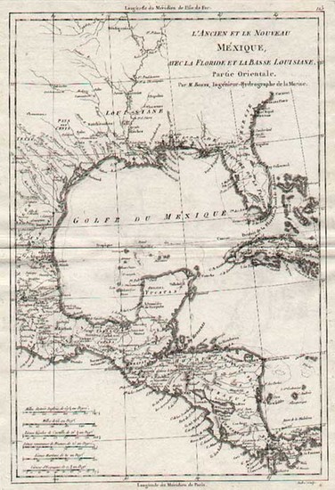 21-Southeast, Texas, Caribbean and Central America Map By Rigobert Bonne